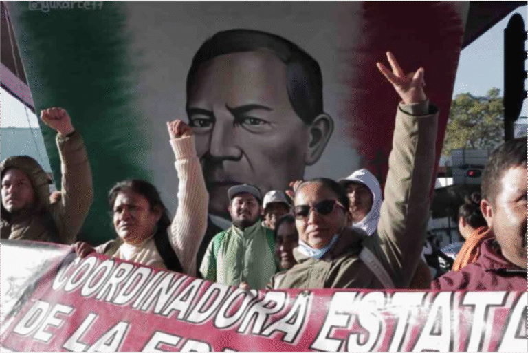 Maestros de la CNTE instalan plantón en San Lázaro y advierten- podrían boicotear el Mundial 2026 si no hay diálogo