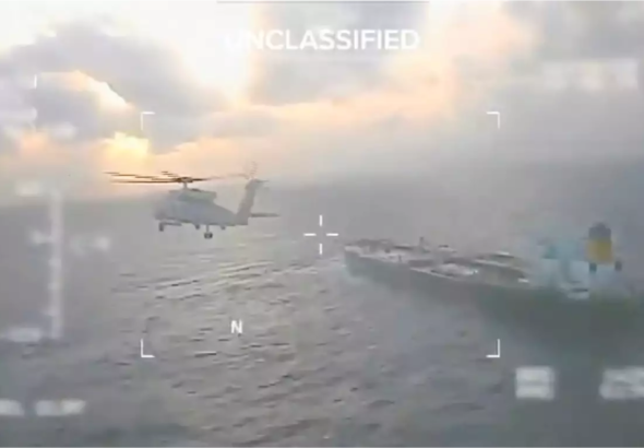 Estados Unidos persigue un tercer petrolero cerca de Venezuela