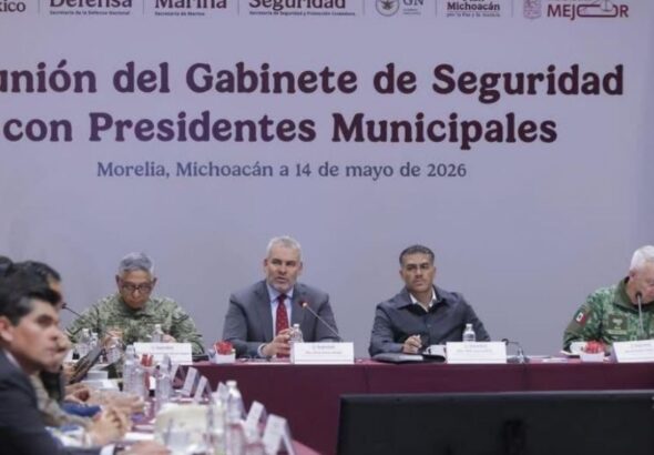 Reunión de emergencia- Harfuch se despliega en Michoacán con la cúpula militar