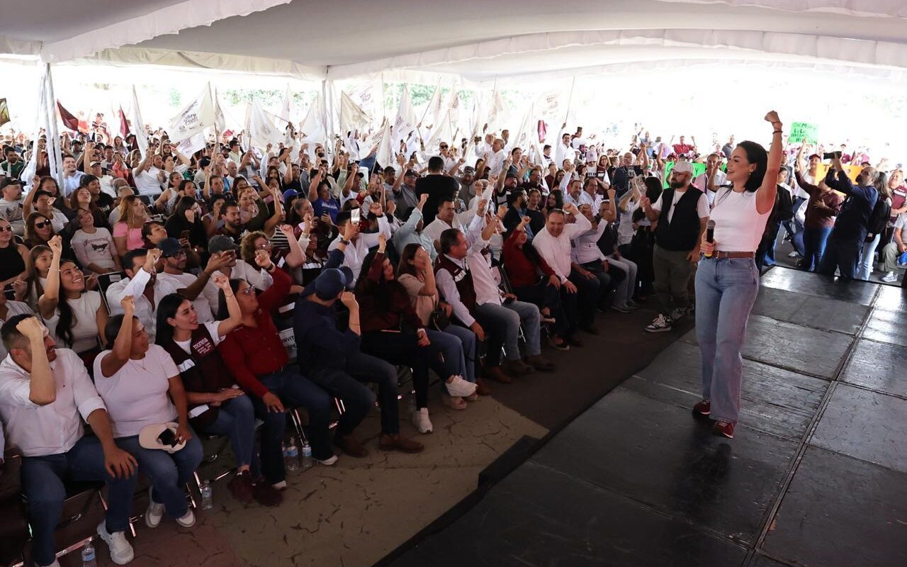 Asamblea multitudinaria de Morena en apoyo a Claudia Sheinbaum y a la soberanía nacional